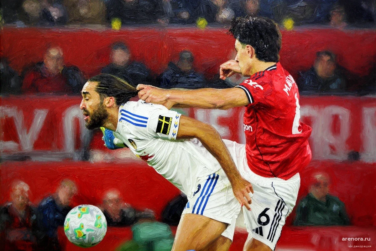 Защитник «Манчестер Юнайтед» получил красную карточку за неожиданный жест в борьбе за мяч