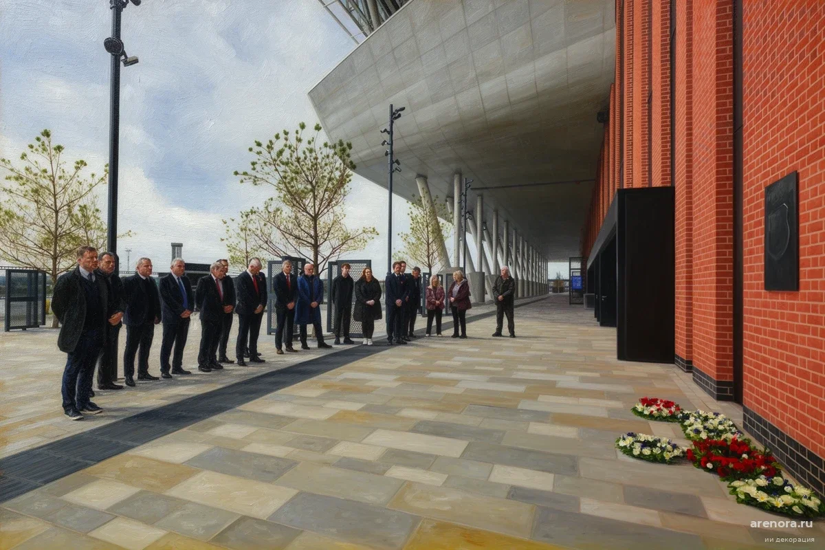 «Эвертон» установил на новом стадионе памятник, объединивший непримиримых врагов